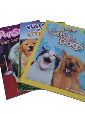Kids Board Book BUNDLE - Cats vs. Dogs + Puppies & Kittens